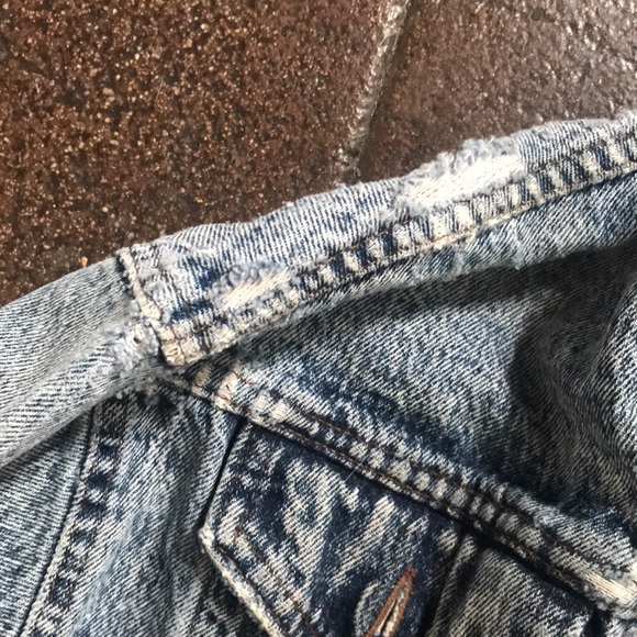 vintage orange tab Levi’s jean jacket xs - Picture 5 of 8